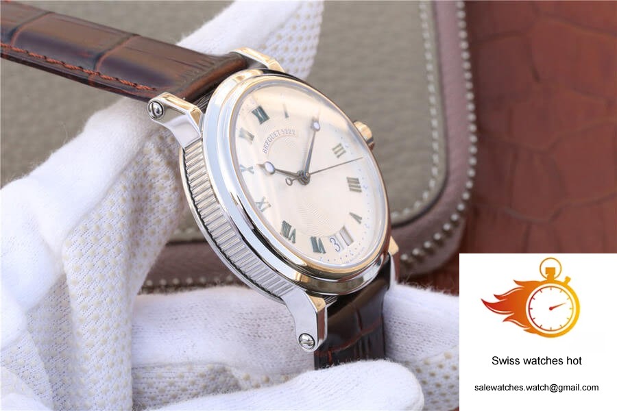 Breguet Marine 5817ST/12/5V8 White Dial Cowhide Strap 5 Breguet Marine 5817ST/12/5V8 White Dial Cowhide Strap 5