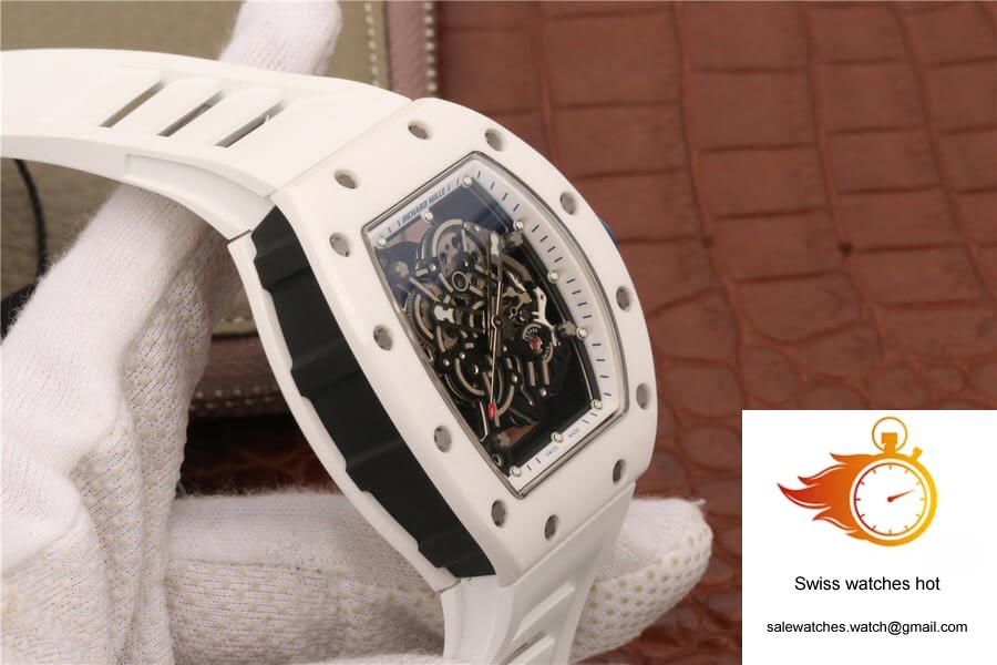 Richard Mille RM055 KV Factory White Ceramic Case 5 Richard Mille RM055 KV Factory White Ceramic Case 5