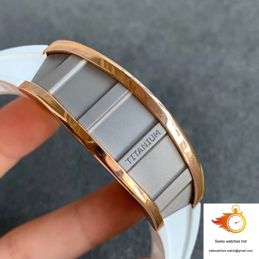 Richard Mille RM11 KV Factory Rose Gold White Strap 5 Richard Mille RM11 KV Factory Rose Gold White Strap 5