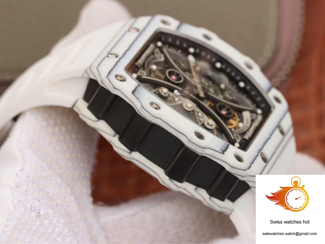 Richard Mille RM53-01 KV Factory White TPT Carbon Fiber Skeleton Dial 5 Richard Mille RM53-01 KV Factory White TPT Carbon Fiber Skeleton Dial 5