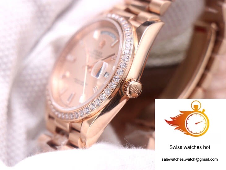 Rolex Day-Date M228345RBR-0007 EW Factory Diamond Sundust Dial 5 Rolex Day-Date M228345RBR-0007 EW Factory Diamond Sundust Dial 5
