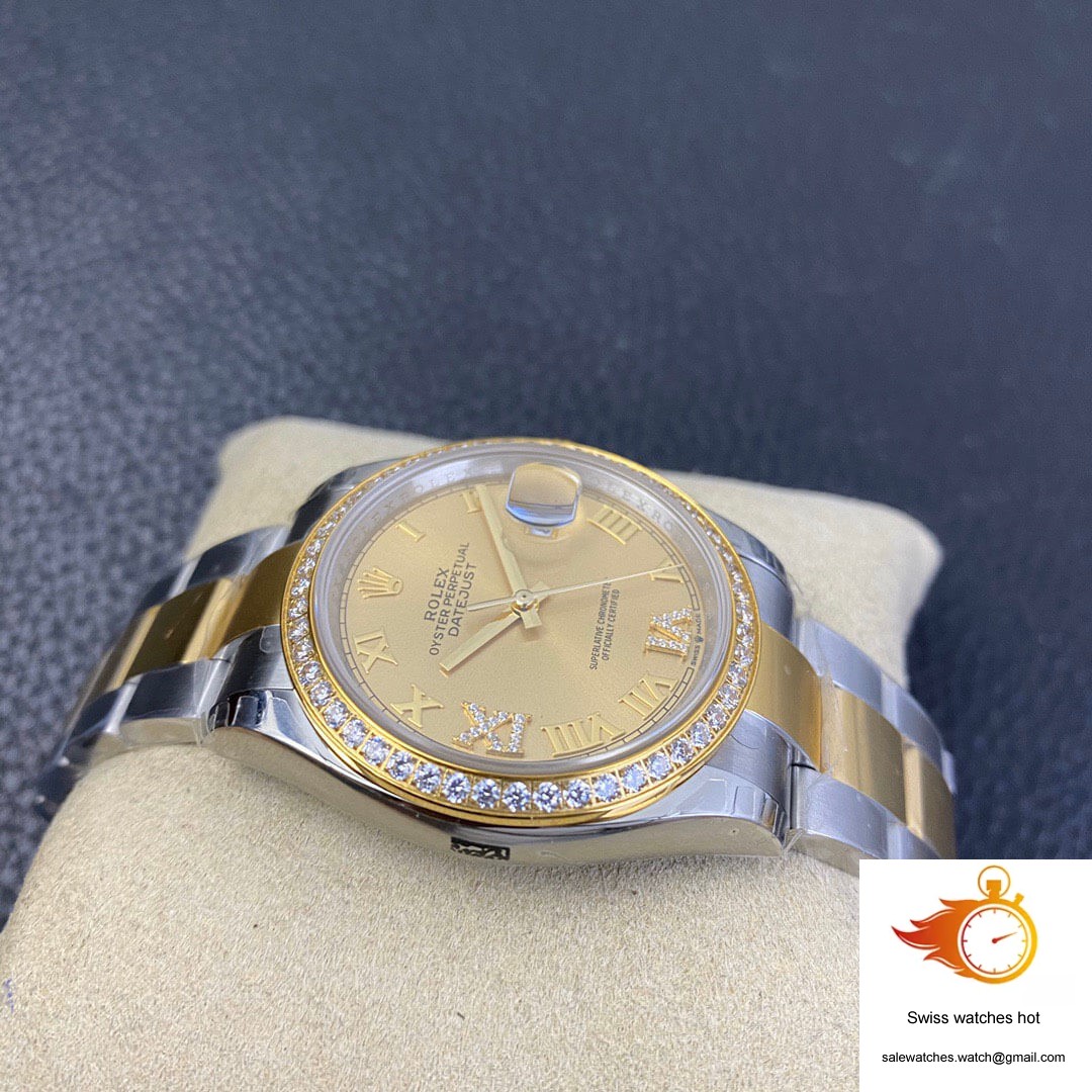 Rolex Datejust 126283 EW Factory Diamond Gold Dial 5 Rolex Datejust 126283 EW Factory Diamond Gold Dial 5