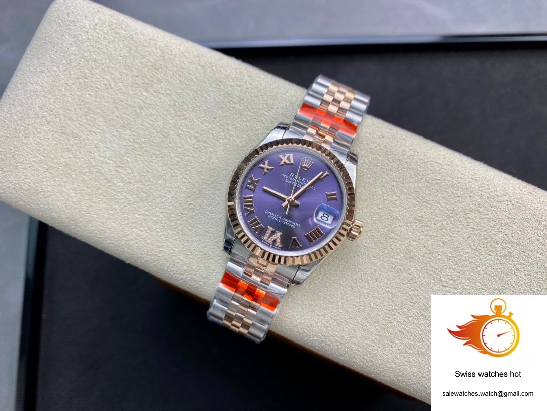 Rolex Datejust M278271-0020 TW Factory Diamond Eggplant Purple Dial 5 Rolex Datejust M278271-0020 TW Factory Diamond Eggplant Purple Dial 5