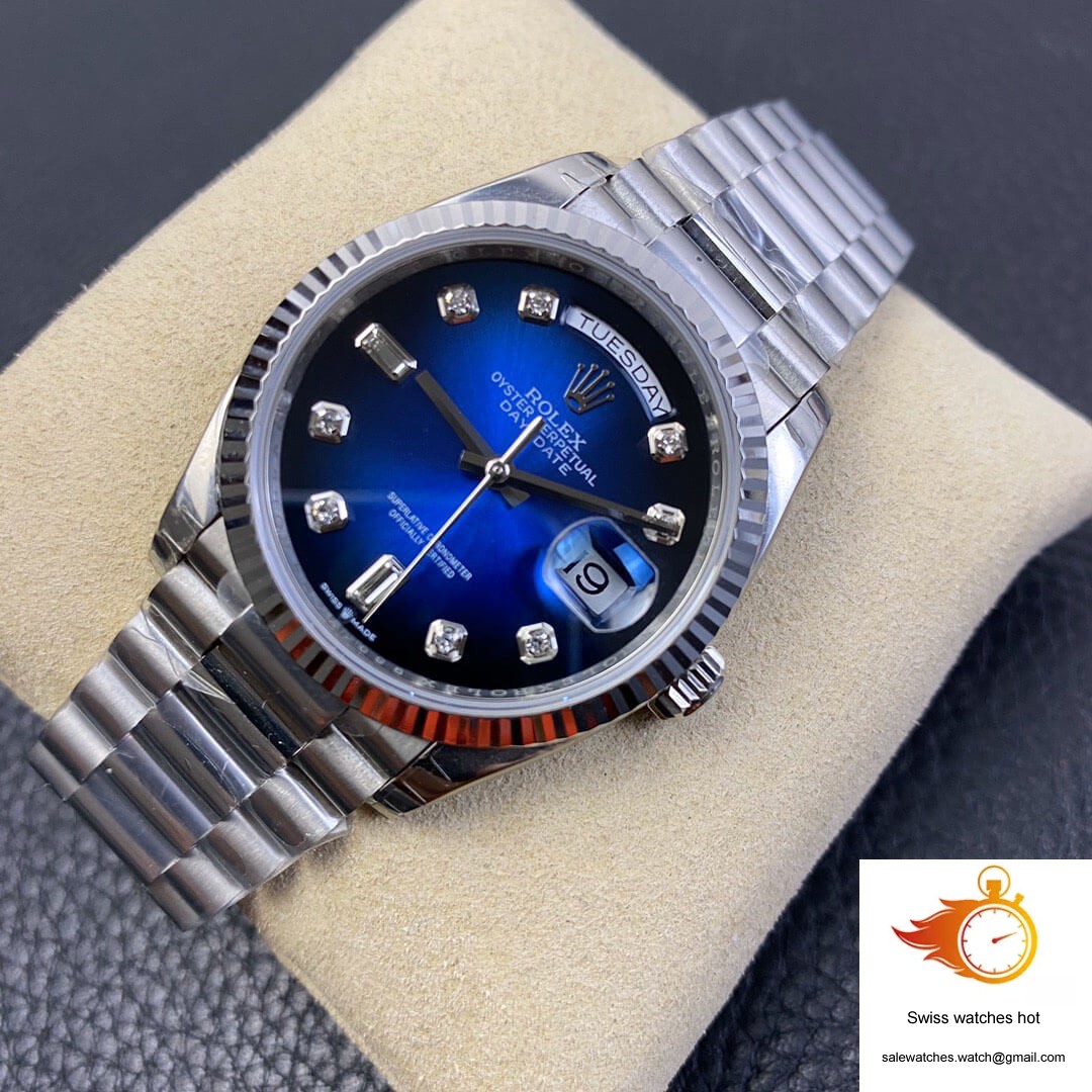 Rolex Day-Date M128239-0023 EW Factory Diamond Gradient Blue Dial 5 Rolex Day-Date M128239-0023 EW Factory Diamond Gradient Blue Dial 5