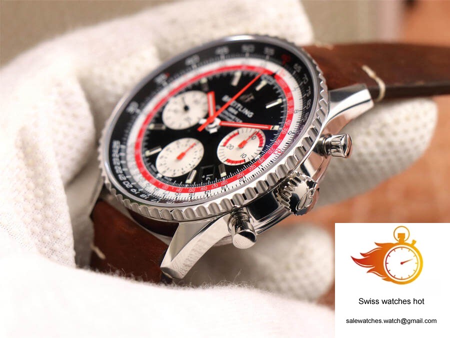 Breitling Navitimer 1 B01 Chronograph 43 Swissair Edition AB01211B1B1X1 V9 Factory Black Dial 5 Breitling Navitimer 1 B01 Chronograph 43 Swissair Edition AB01211B1B1X1 V9 Factory Black Dial 5