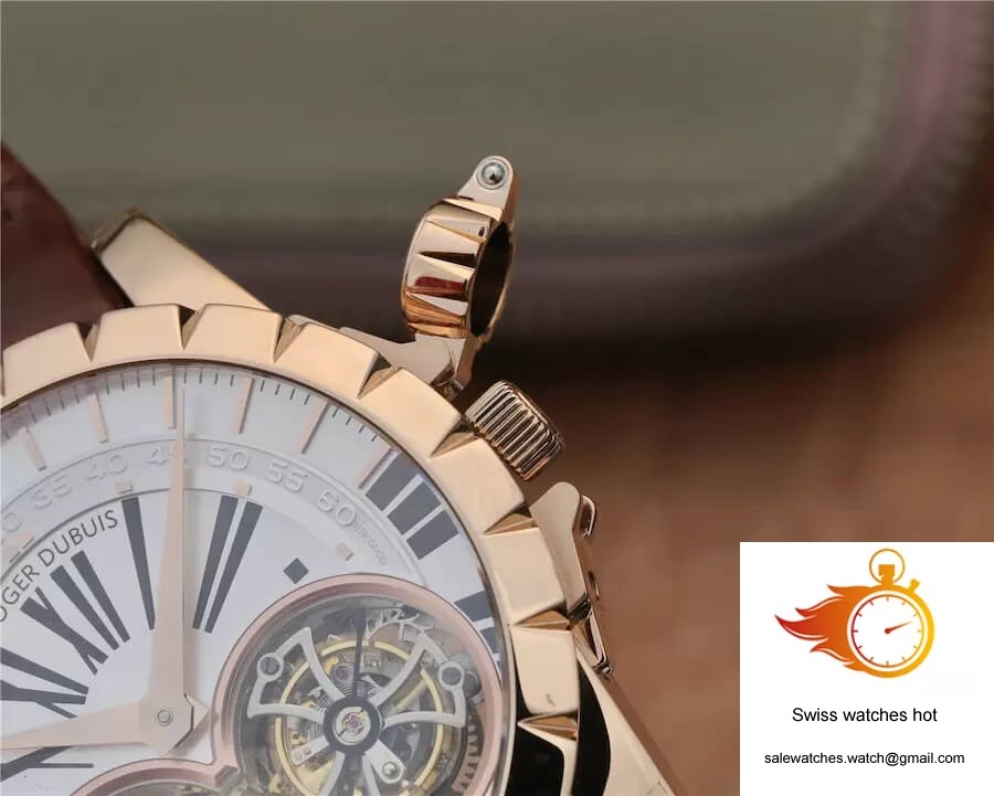 Roger Dubuis Excalibur RDDBEX0249 JB Factory Tourbillon Gold Case White Dial 5 Roger Dubuis Excalibur RDDBEX0249 JB Factory Tourbillon Gold Case White Dial 5