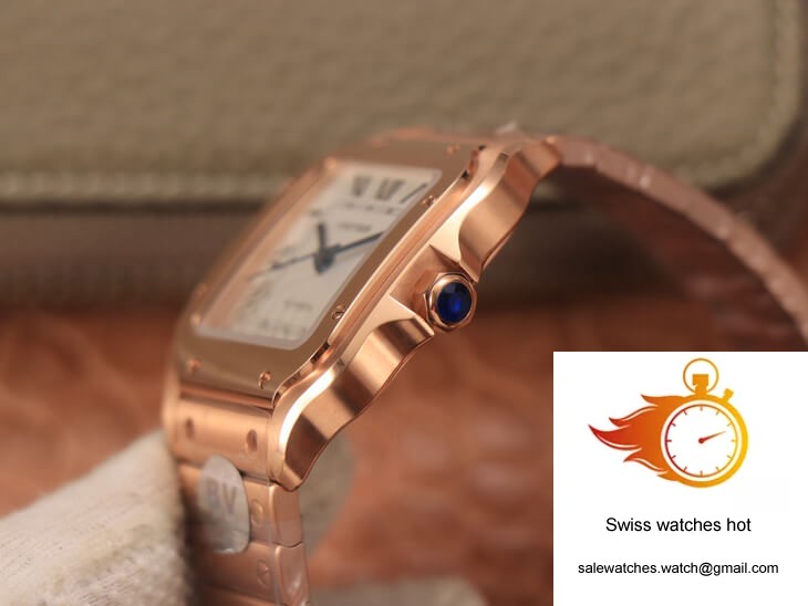 Cartier De Santos WSSA0010 BV Factory 18K Rose Gold White Dial 5 Cartier De Santos WSSA0010 BV Factory 18K Rose Gold White Dial 5