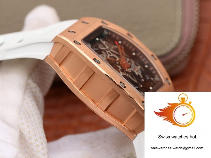 Richard Mille RM035 Americas KV Factory Rose Gold White Strap 5 Richard Mille RM035 Americas KV Factory Rose Gold White Strap 5
