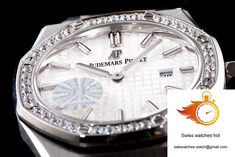 Audemars Piguet Royal Oak Quartz 67651ST.ZZ.1261ST.01 JF Factory White Dial 5 Audemars Piguet Royal Oak Quartz 67651ST.ZZ.1261ST.01 JF Factory White Dial 5
