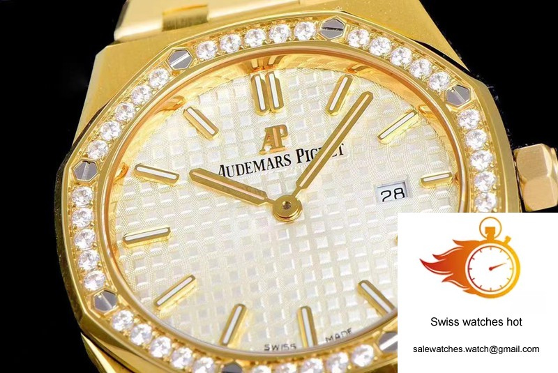 Audemars Piguet Royal Oak Quartz 67651BA.ZZ.1261BA.01 JF Factory Yellow Gold Diamond 5 Audemars Piguet Royal Oak Quartz 67651BA.ZZ.1261BA.01 JF Factory Yellow Gold Diamond 5