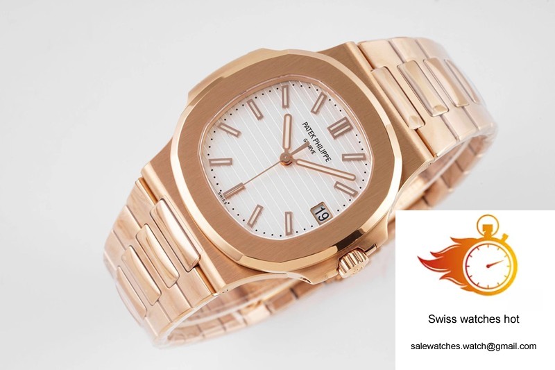 Patek Philippe Nautilus 5711/1R-001 PPF Factory V4 Rose Gold White Dial 5 Patek Philippe Nautilus 5711/1R-001 PPF Factory V4 Rose Gold White Dial 5