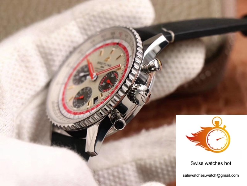 Breitling Navitimer 1 B01 Chronograph 43 TWA Edition AB01219A1G1X1 V9 Factory Silver Dial 5 Breitling Navitimer 1 B01 Chronograph 43 TWA Edition AB01219A1G1X1 V9 Factory Silver Dial 5