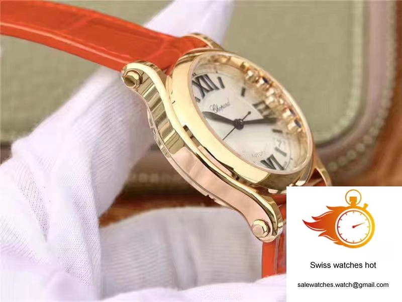 Chopard Happy Sport 274808 Rose Gold Diamonds YF Factory White Dial 5 Chopard Happy Sport 274808 Rose Gold Diamonds YF Factory White Dial 5