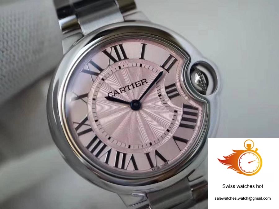 Ballon Bleu De Cartier WE902073 33mm V6 Factory Pink Dial 5 Ballon Bleu De Cartier WE902073 33mm V6 Factory Pink Dial 5