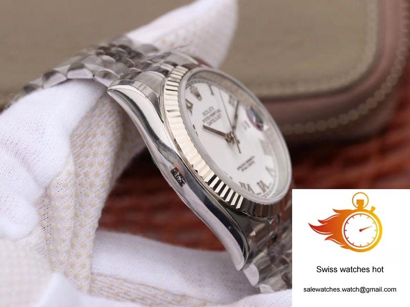 Rolex Datejust 116234 36mm AR Factory White Dial With Roman Time Scale 5 Rolex Datejust 116234 36mm AR Factory White Dial With Roman Time Scale 5