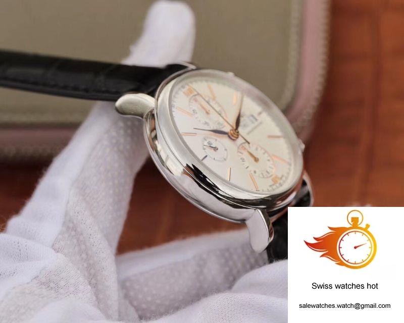 IWC Portofino Chronograph Multi-function IW391022 ZF Factory White Dial With Rose Gold Markers 5 IWC Portofino Chronograph Multi-function IW391022 ZF Factory White Dial With Rose Gold Markers 5