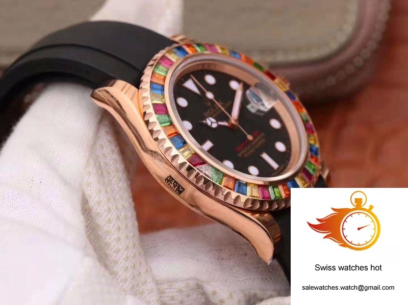 Rolex Yacht Master 116695SATS 40MM Noob Factory 18K Rose Gold Wrapped Black Dial 5 Rolex Yacht Master 116695SATS 40MM Noob Factory 18K Rose Gold Wrapped Black Dial 5