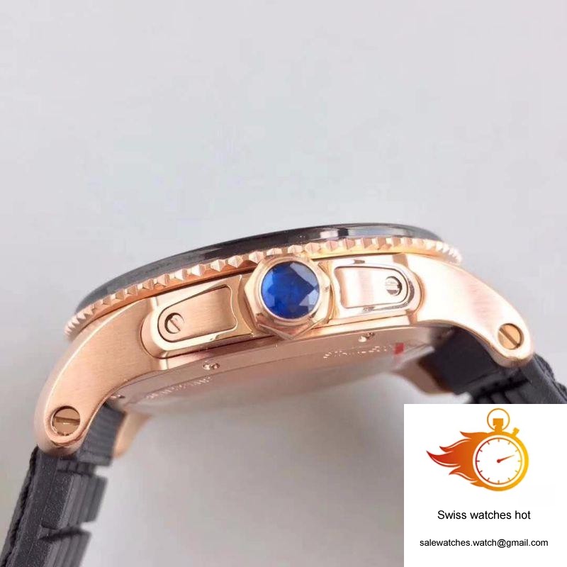 Calibre De Cartier Diver W7100052 42MM JF Factory Black Dial 5 Calibre De Cartier Diver W7100052 42MM JF Factory Black Dial 5
