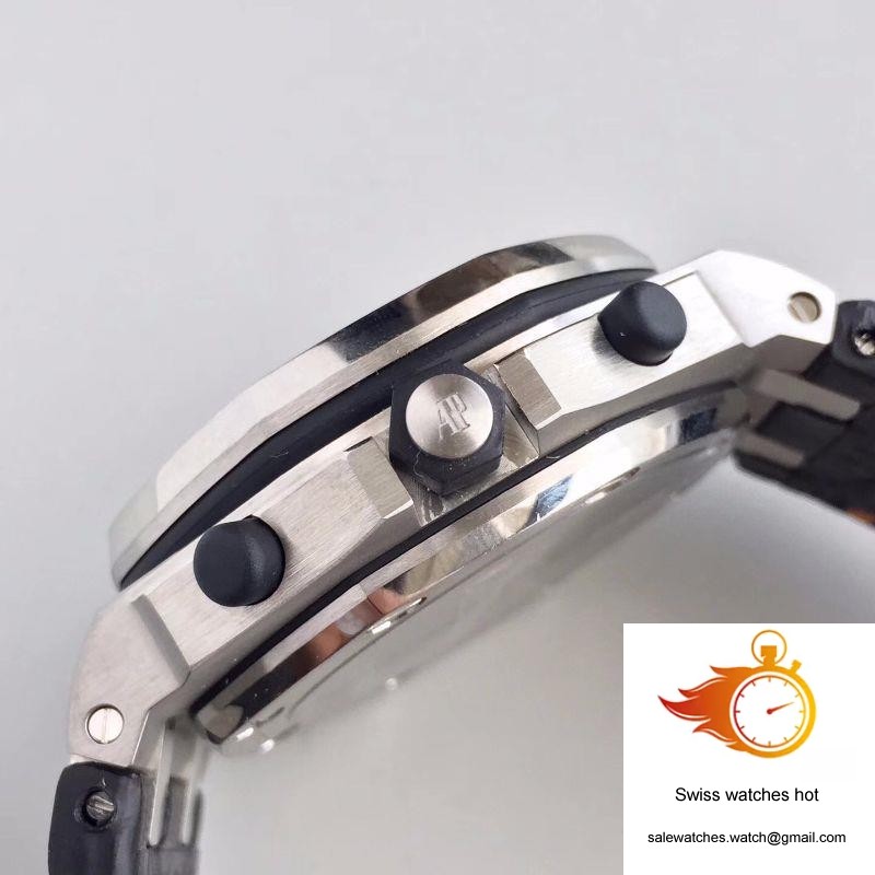 Audemars Piguet Royal Oak Offshore Panda 26170ST.OO.D101CR.02 Black Leather Strap JF Factory V2 White Dial 5 Audemars Piguet Royal Oak Offshore Panda 26170ST.OO.D101CR.02 Black Leather Strap JF Factory V2 White Dial 5