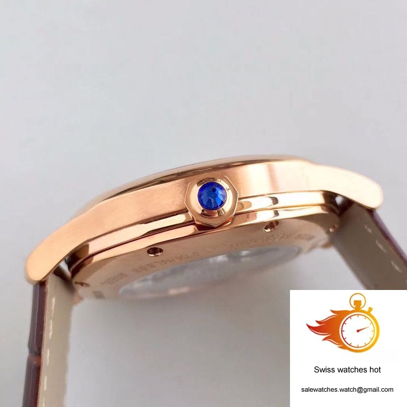 Drive De Cartier Moonphase WGNM0008 Rose Gold Silver Dial 5 Drive De Cartier Moonphase WGNM0008 Rose Gold Silver Dial 5