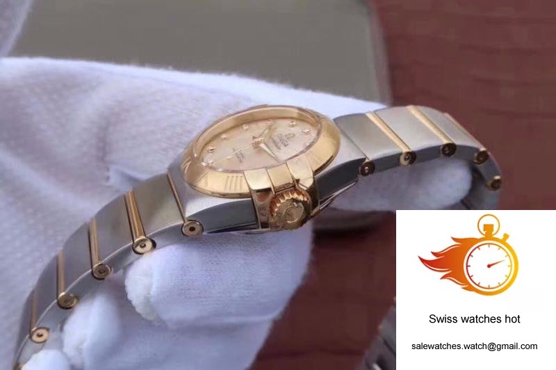 Omega Constellation Double Eagle Lady Yellow Mother-Of-Pearl Dial 27MM 3S Factory 5 Omega Constellation Double Eagle Lady Yellow Mother-Of-Pearl Dial 27MM 3S Factory 5