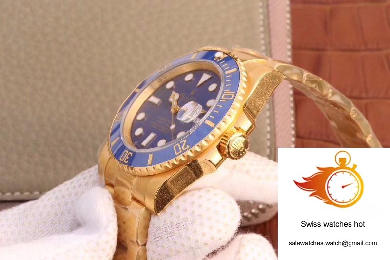 Rolex Submariner Date 116618LB VR Factory 18K Yellow Gold Wrapped Blue Dial 5 Rolex Submariner Date 116618LB VR Factory 18K Yellow Gold Wrapped Blue Dial 5