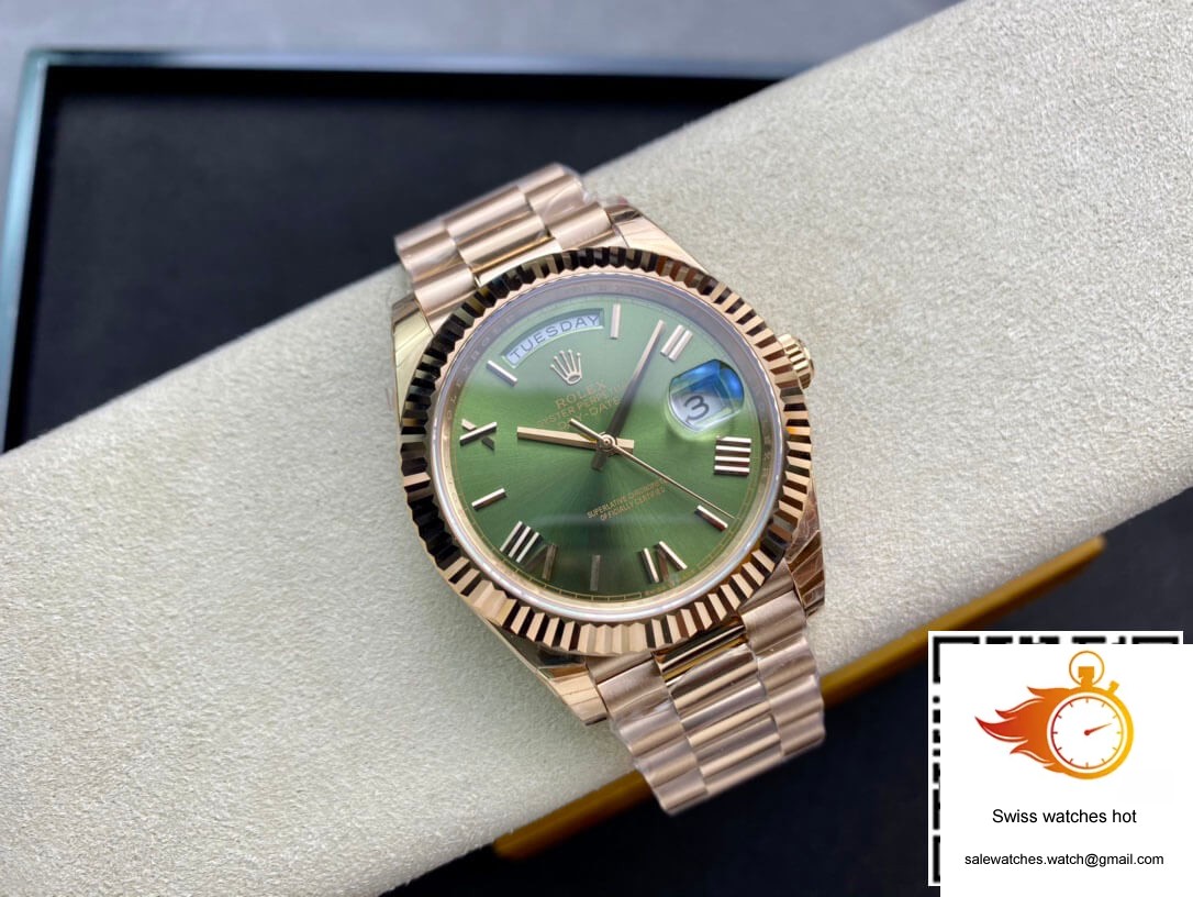Rolex Day Date 228235 40mm EW Factory Green Dial 5 Rolex Day Date 228235 40mm EW Factory Green Dial 5