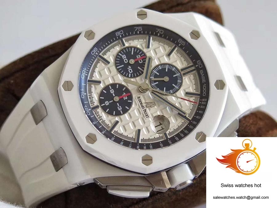 Audemars Piguet Royal Oak Offshore 26402CB.OO.A010CA.01 JF Factory V2 White Dial 5 Audemars Piguet Royal Oak Offshore 26402CB.OO.A010CA.01 JF Factory V2 White Dial 5