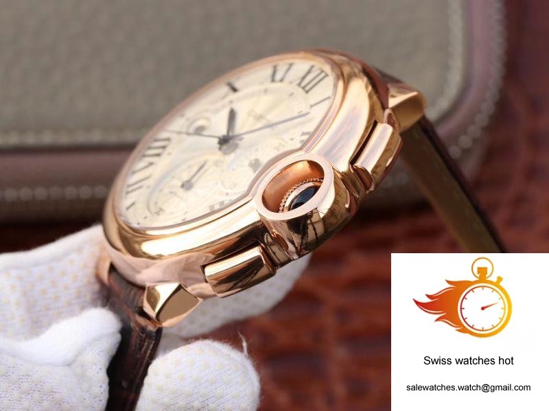 Cartier Ballon Bleu Chronograph W6920074 ZF Factory Silver Dial 5 Cartier Ballon Bleu Chronograph W6920074 ZF Factory Silver Dial 5