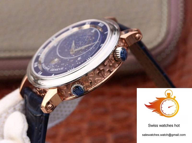 Patek Philippe Grand Complications Sky Moon Celestial Rose Gold 5102PR-001 TW Factory Blue Dial 5 Patek Philippe Grand Complications Sky Moon Celestial Rose Gold 5102PR-001 TW Factory Blue Dial 5