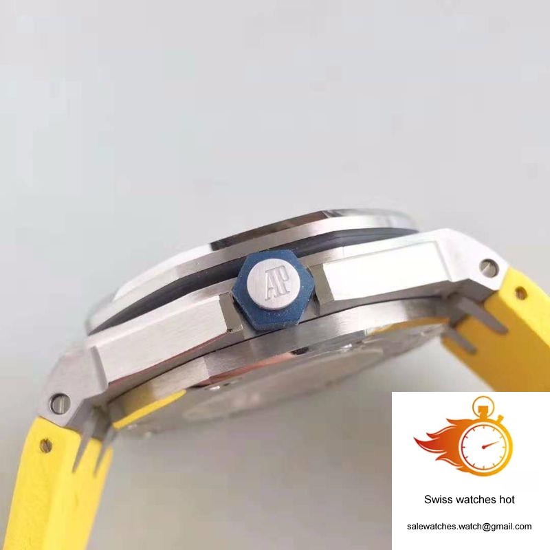 Audemars Piguet Royal Oak Offshore Diver 15710ST.OO.A051CA.01 JF Factory V3 Yellow Dial 5 Audemars Piguet Royal Oak Offshore Diver 15710ST.OO.A051CA.01 JF Factory V3 Yellow Dial 5