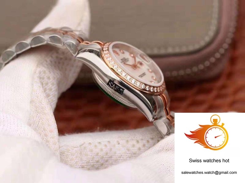 Rolex Lady Datejust Two Tone Bracelet 28MM Enamel Dial 5 Rolex Lady Datejust Two Tone Bracelet 28MM Enamel Dial 5