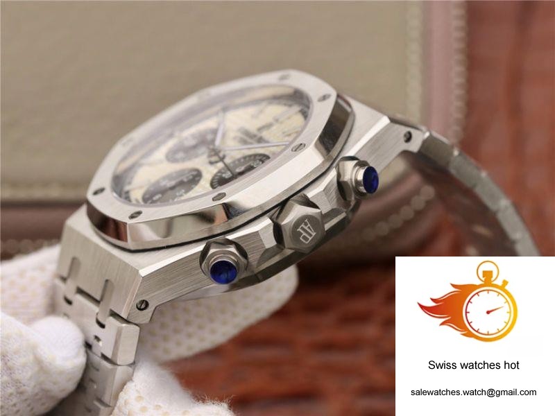 Audemars Piguet Royal Oak Chronograph 26331ST.OO.1220ST White Dial OM Factory 5 Audemars Piguet Royal Oak Chronograph 26331ST.OO.1220ST White Dial OM Factory 5