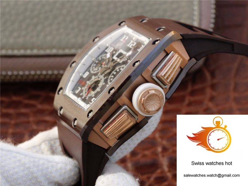 Richard Mille Chronograph RM011 KV Factory Brown Crystal Dial 5 Richard Mille Chronograph RM011 KV Factory Brown Crystal Dial 5