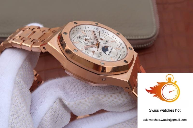 Audemars Piguet Royal Oak 41MM 26574OR.OO.1220OR.01 JF Factory White Dial 5 Audemars Piguet Royal Oak 41MM 26574OR.OO.1220OR.01 JF Factory White Dial 5