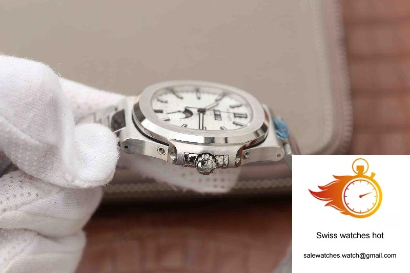 Patek Philippe Nautilus Annual Calendar Moonphase 5726/1A-010 KM Factory White Dial 5 Patek Philippe Nautilus Annual Calendar Moonphase 5726/1A-010 KM Factory White Dial 5
