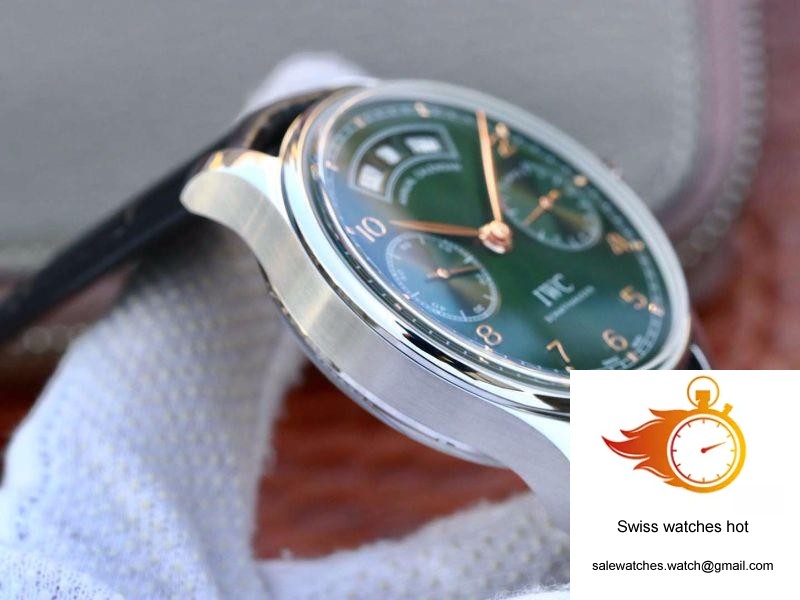 IWC Portugieser Annual Calendar IW503510 YL Factory Green Dial 5 IWC Portugieser Annual Calendar IW503510 YL Factory Green Dial 5