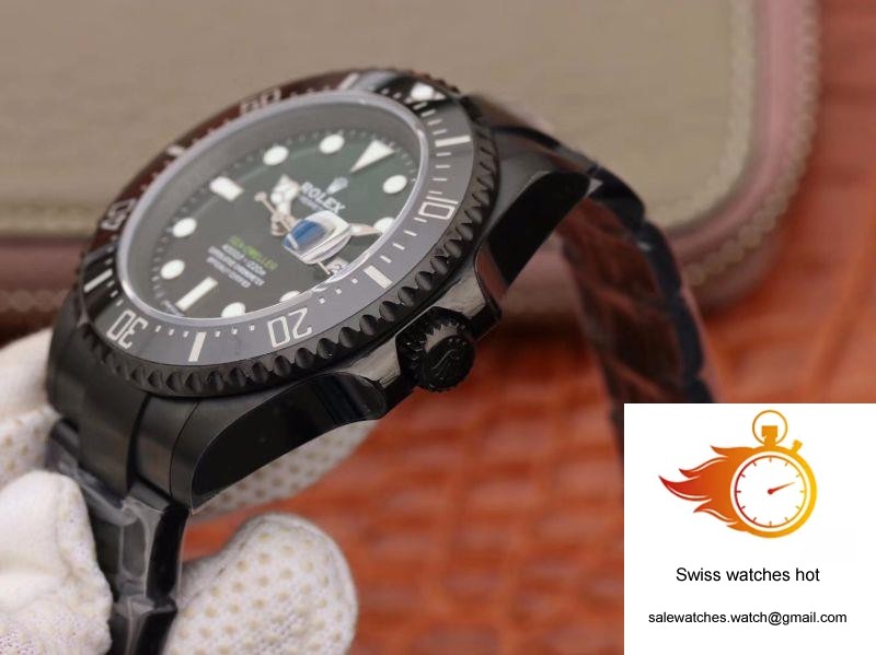 Rolex Sea-Dweller Deepsea 11666001 V2 Green Gradual Black Dial 5 Rolex Sea-Dweller Deepsea 11666001 V2 Green Gradual Black Dial 5