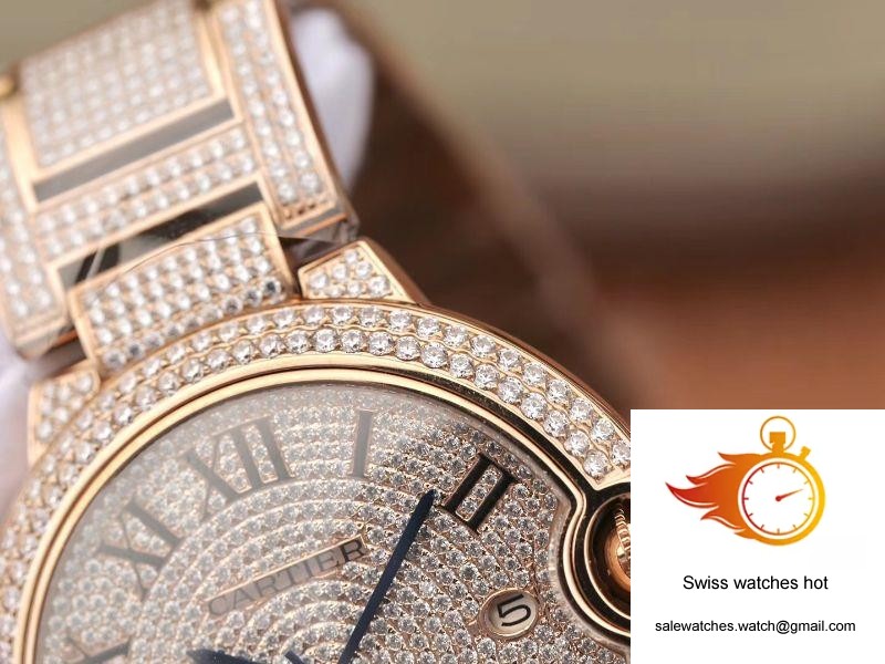 Ballon Bleu De Cartier W69006Z2 42mm TW Factory Rose Gold Diamonds Dial 5 Ballon Bleu De Cartier W69006Z2 42mm TW Factory Rose Gold Diamonds Dial 5