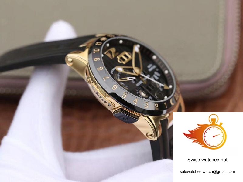 Ulysse Nardin El Toro 322-00-3 18K Yellow Gold Black Dial 5 Ulysse Nardin El Toro 322-00-3 18K Yellow Gold Black Dial 5