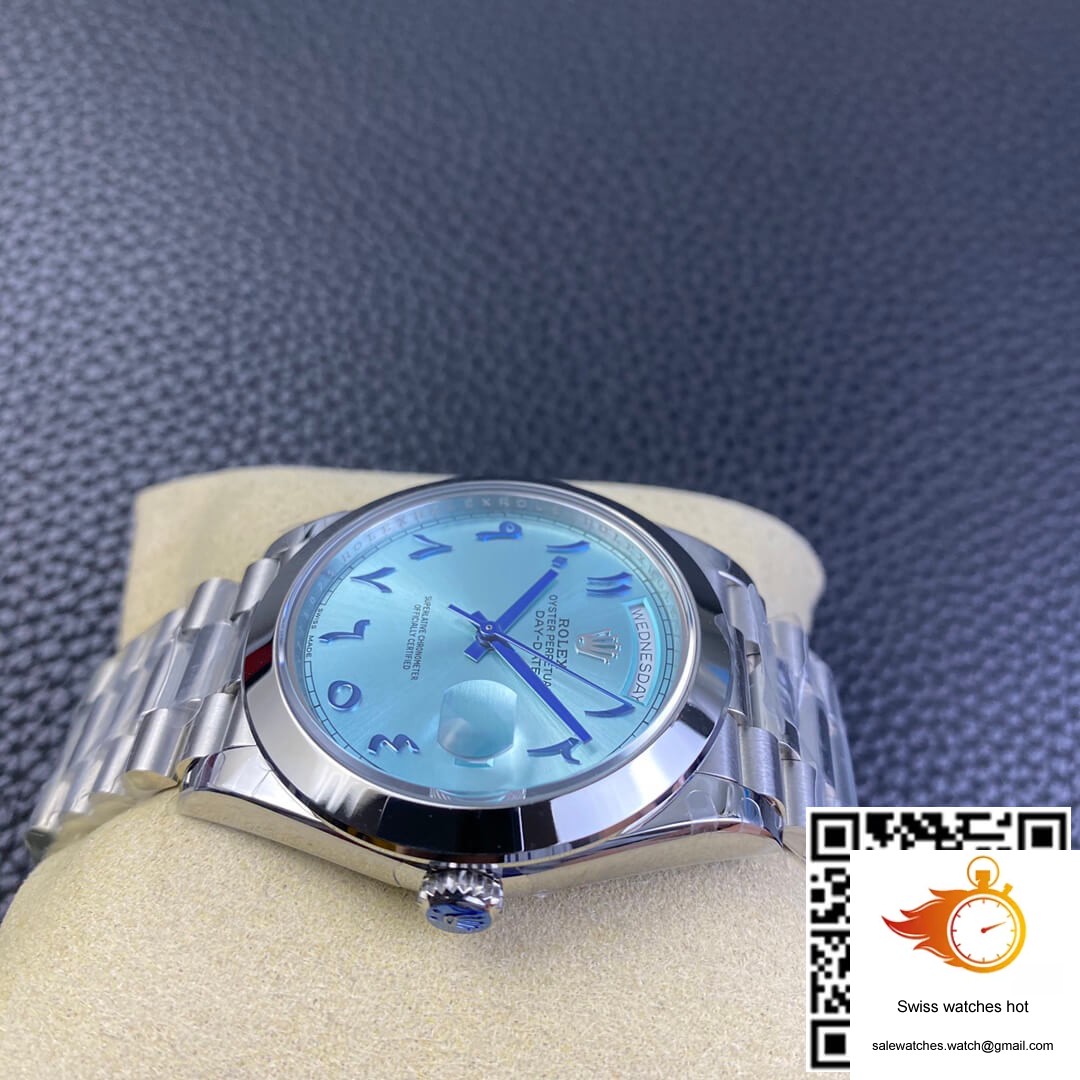 Rolex Day Date BP Factory Middle East Customization Stainless Steel Ice Blue Dial 5 Rolex Day Date BP Factory Middle East Customization Stainless Steel Ice Blue Dial 5