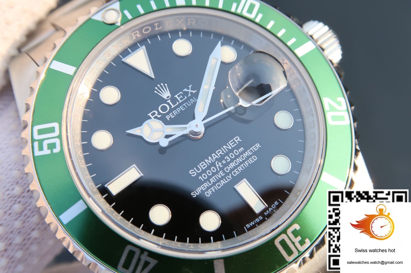 Rolex Submariner 16610LV-93250 JF Factory Green Bezel 5 Rolex Submariner 16610LV-93250 JF Factory Green Bezel 5