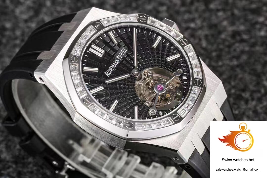 Audemars Piguet Royal Oak Tourbillon R8 Factory V3 Black Rubber Strap 5 Audemars Piguet Royal Oak Tourbillon R8 Factory V3 Black Rubber Strap 5