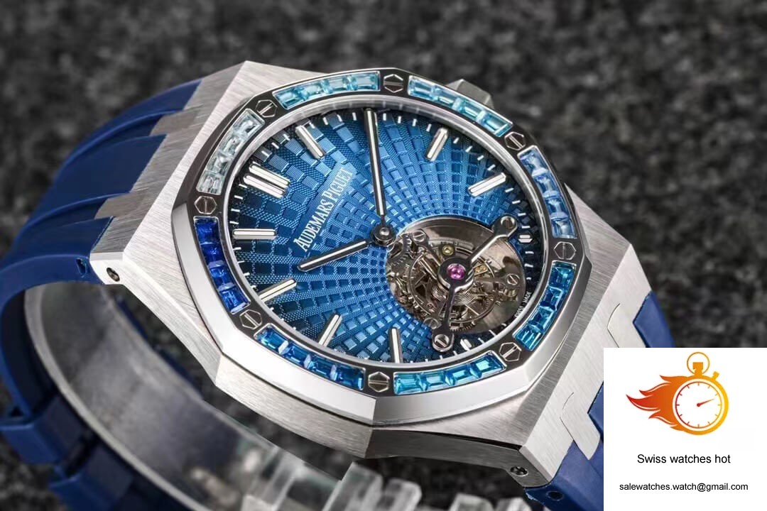 Audemars Piguet Royal Oak Tourbillon R8 Factory V3 Blue Rubber Strap 5 Audemars Piguet Royal Oak Tourbillon R8 Factory V3 Blue Rubber Strap 5