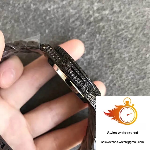 Patek Philippe Nautilus 5719/10G-010 PPF Factory Full Diamond Black Dial 5 Patek Philippe Nautilus 5719/10G-010 PPF Factory Full Diamond Black Dial 5