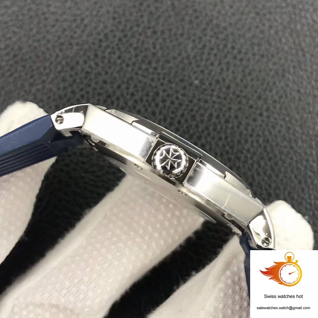 Vacheron Constantin Overseas 47040 8F Factory Blue Rubber Strap 5 Vacheron Constantin Overseas 47040 8F Factory Blue Rubber Strap 5