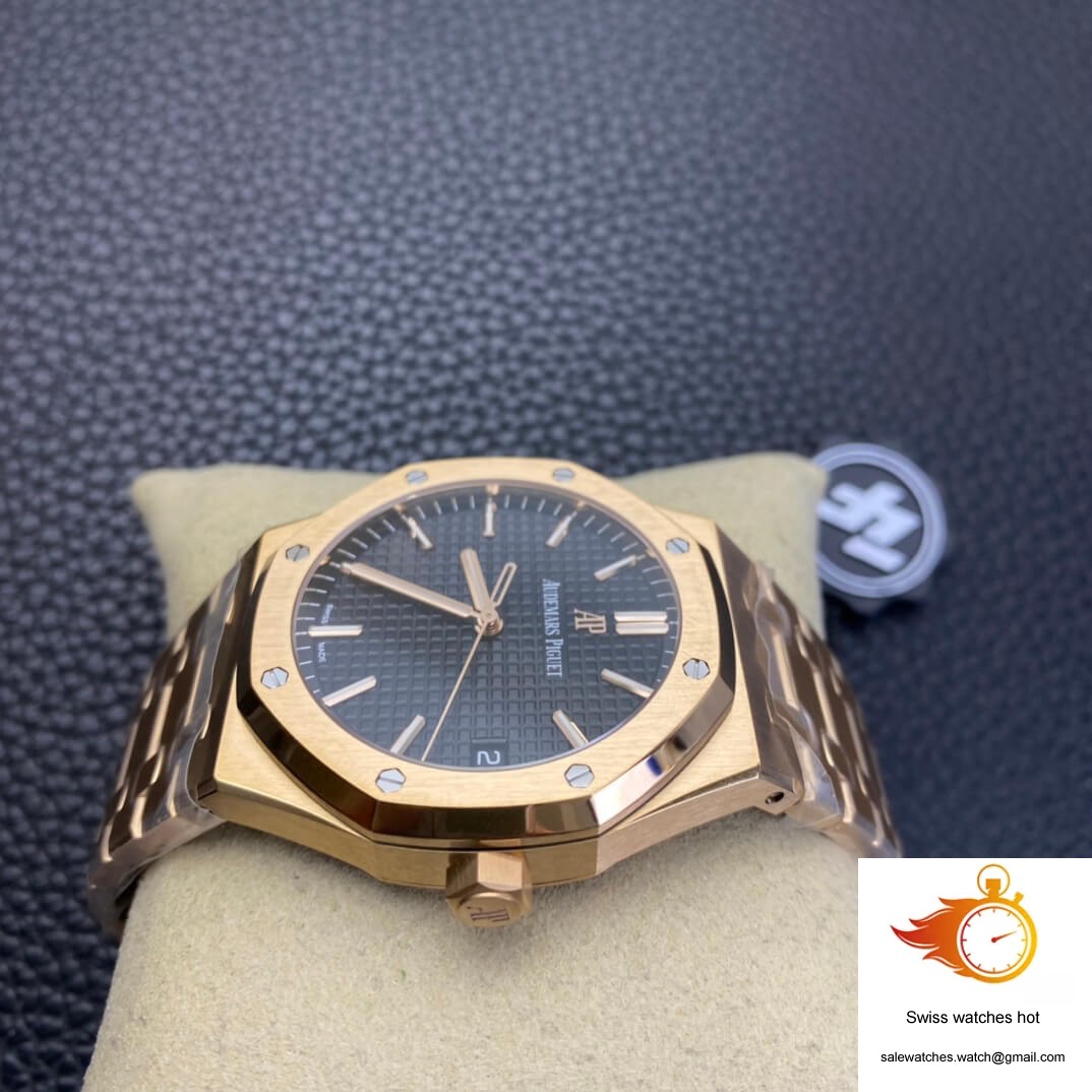 Audemars Piguet Royal Oak 15500OR.OO.1220OR.01 ZF Factory Rose Gold Version Black Dial 5 Audemars Piguet Royal Oak 15500OR.OO.1220OR.01 ZF Factory Rose Gold Version Black Dial 5