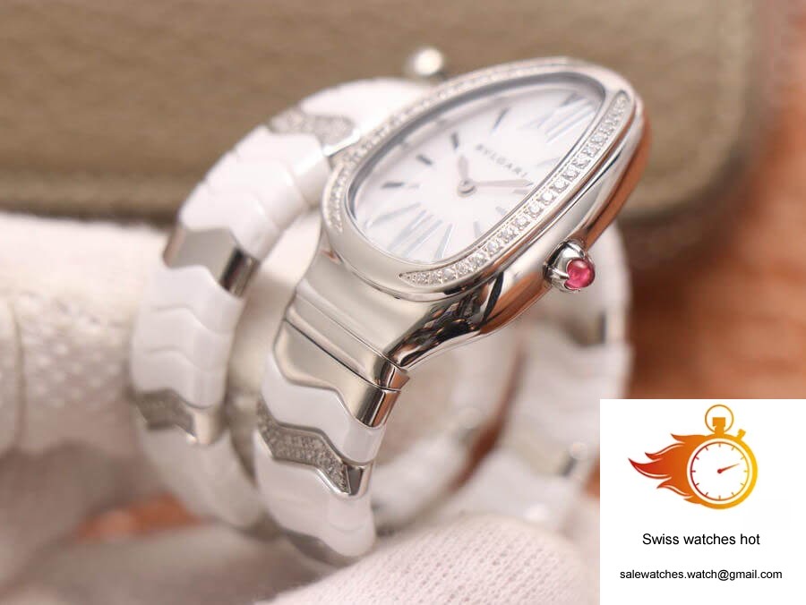 Bvlgari Serpenti BV Factory Stainless Steel Diamond Case 5 Bvlgari Serpenti BV Factory Stainless Steel Diamond Case 5
