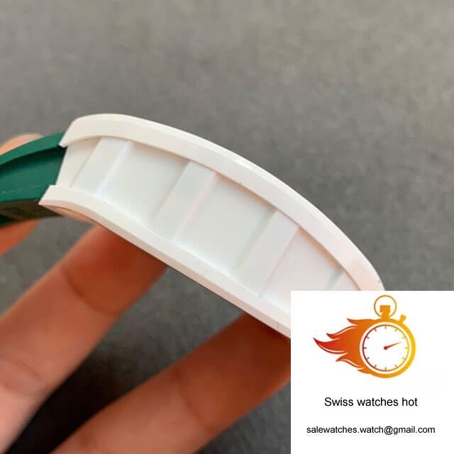 Richard Mille RM055 KV Factory V2 Green Rubber Strap 5 Richard Mille RM055 KV Factory V2 Green Rubber Strap 5