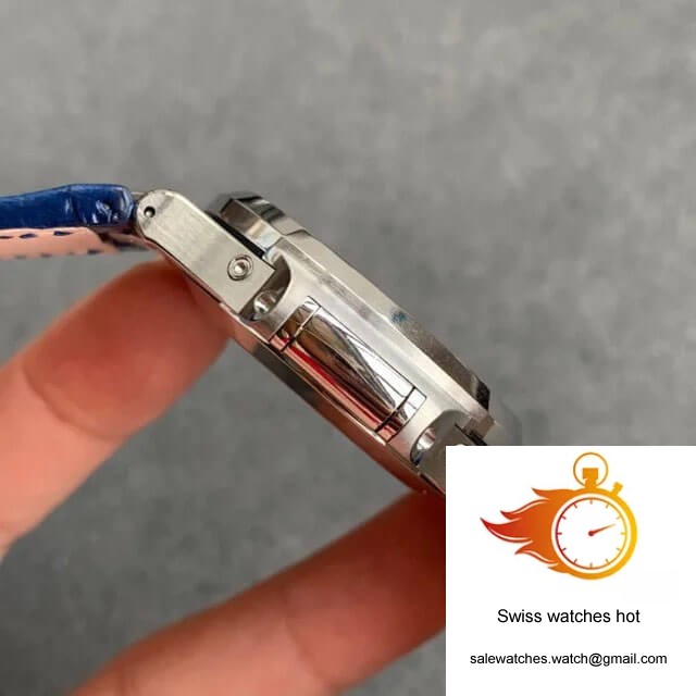 Patek Philippe Nautilus 5726/1A-014 GR Factory Blue Leather Strap 5 Patek Philippe Nautilus 5726/1A-014 GR Factory Blue Leather Strap 5